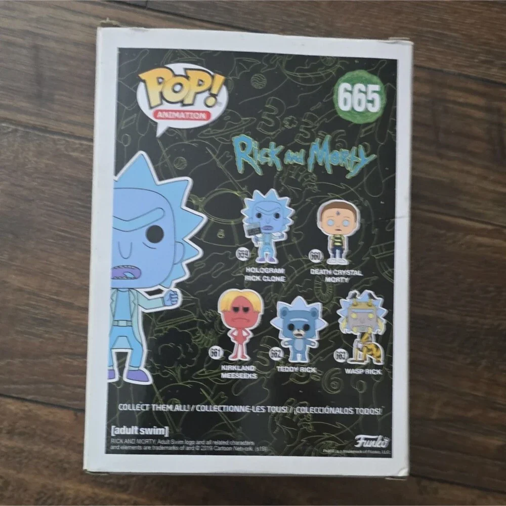 Funko Pop! Animation Rick and Morty Hologram Rick #665 GITD Amazon Excl 2019